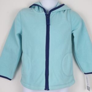 Carter's- Blue/green full zip hooded jacket